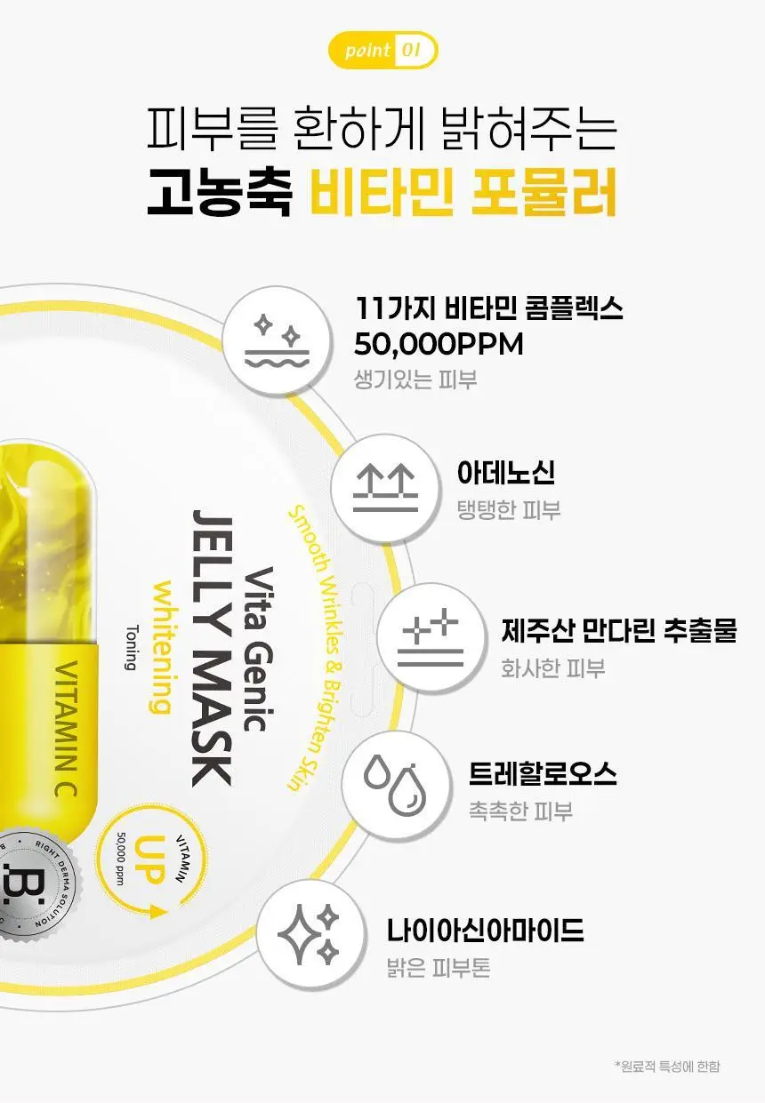 [카밍 폼 증정/안소희 PICK]바노바기 비타 제닉 젤리 마스크 10매 7종 택 1 상세페이지 25